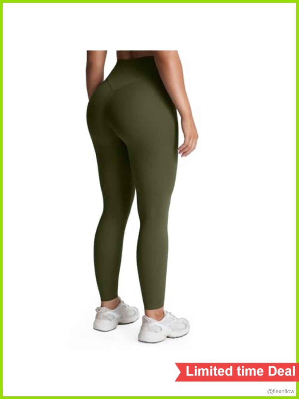 High Waisted Yoga Leggings 26" Inseam 4-Way Stretch Nylon Spandex Ankle Leggings